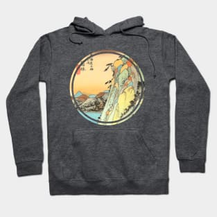 Japanese mountain painting Hoodie